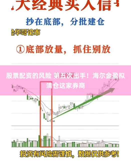 股票配资的风险 第五次出手！海尔金盈拟清仓这家券商